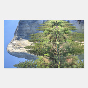 El capitan Over the Merced River - Yosemite Valley Sticker