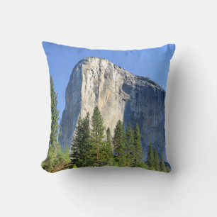 El capitan Over the Merced River - Yosemite Valley Throw Pillow
