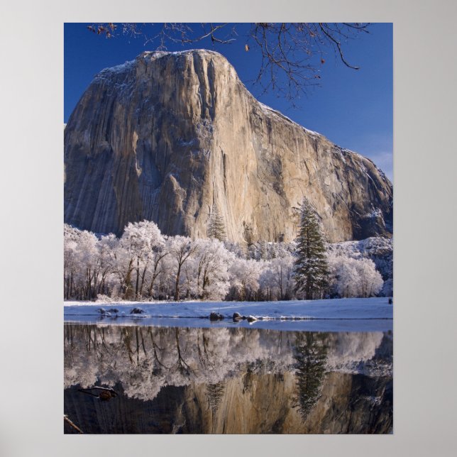 El Capitan reflects into the Merced River in 2 Poster (Front)