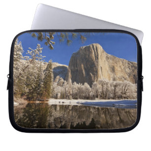 El Capitan reflects into the Merced River in Laptop Sleeve