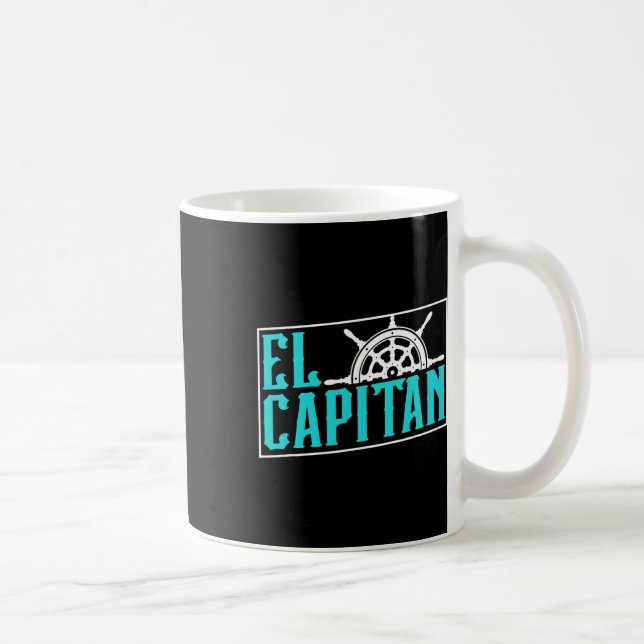 El Capitan Ship Boat Owner Skipper Lover Captain  Coffee Mug (Right)