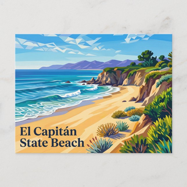 El Capitán State Beach California Postcard (Front)