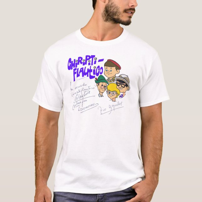 El Capitán Tan, Valentina,Locomotoro y Tío Aquiles T-Shirt (Front)