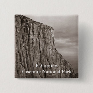 El Capitan Yosemite Sepia 2 Inch Square Button