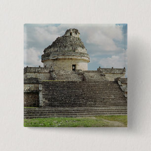 El Caracol 2 Inch Square Button