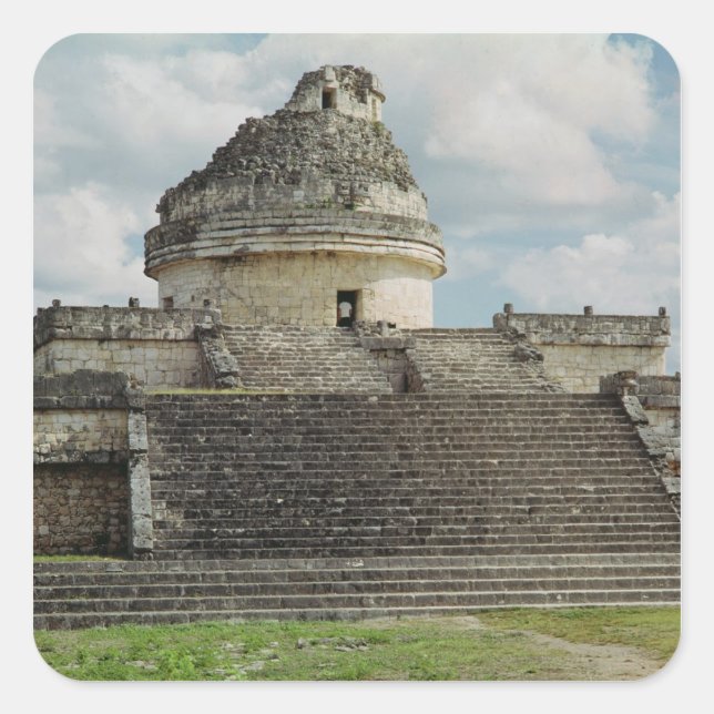 El Caracol Square Sticker (Front)