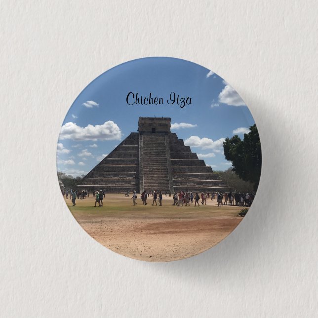El Castillo – Chichen Itza, Mexico #2 Button (Front)