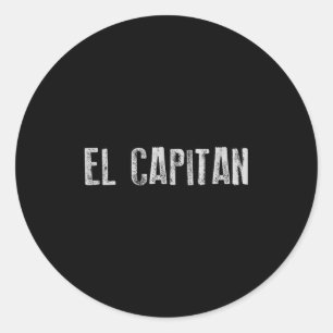 El Catan Boating Captain  Classic Round Sticker