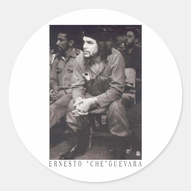 El Che Guevara Classic Round Sticker (Front)