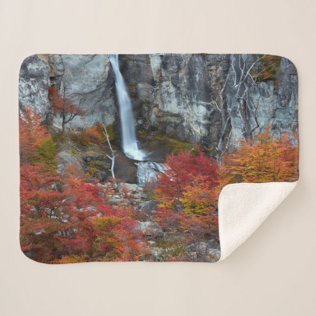 El Chorrillo Waterfall | Patagonia, Argentina Sherpa Blanket (Front (Horizontal))