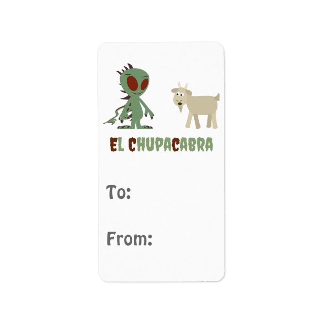 El Chupacabra Label (Front)