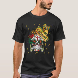 El Dia De Los Muertos Taco Tequila Shot Happy Cinc T-Shirt