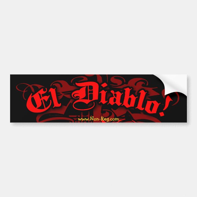 El Diablo Bumper Sticker (Front)