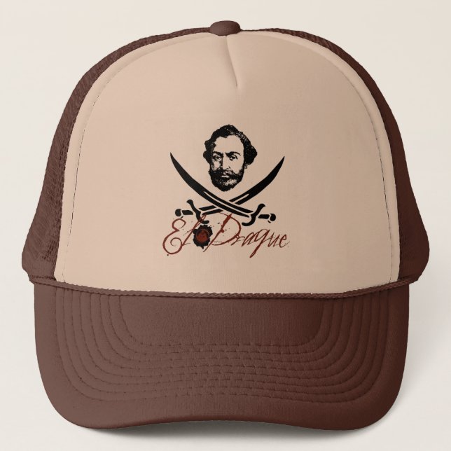 El Draque Pirate Insignia Trucker Hat (Front)