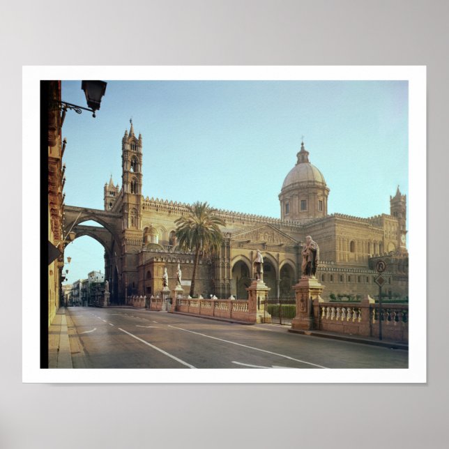 El Duomo, founded by Walter, Archbishop of Palermo Poster (Front)