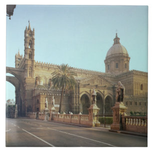 El Duomo, founded by Walter, Archbishop of Palermo Tile