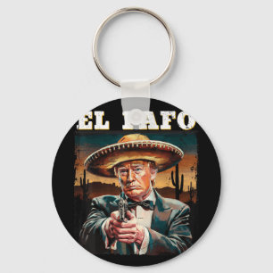El Fafo Mexican Sombrero Trump Fafo Design Keychain
