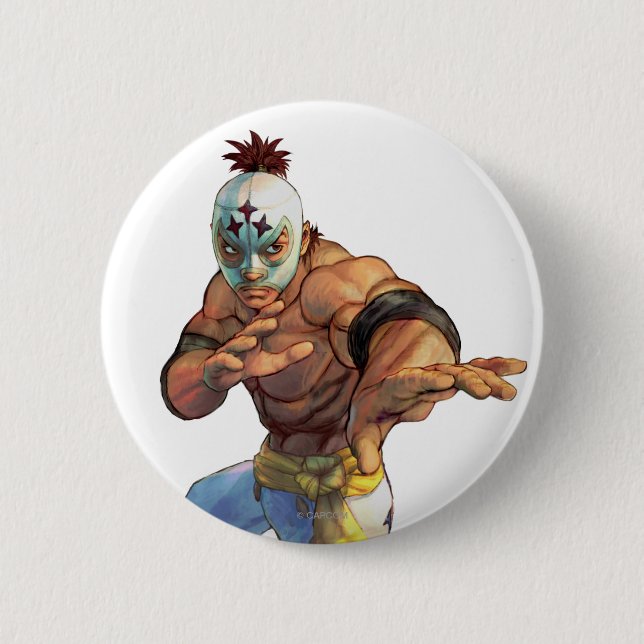 El Fuerte Ready Stance 2 Inch Round Button (Front)