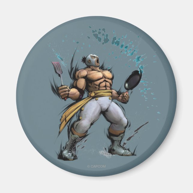 El Fuerte With Frying Pan Magnet (Front)