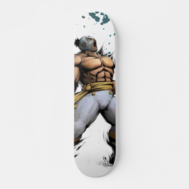 El Fuerte With Frying Pan Skateboard (Front)
