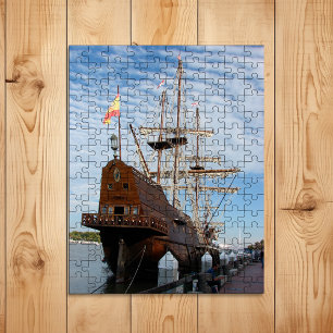 El Galeón Tall Ship Moored in Savannah GA Jigsaw Puzzle