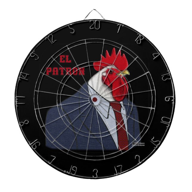 El Gallo Patron Dartboard (Front)