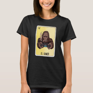 El Gamer Mexican Slang Lottery Bingo Cards T-Shirt
