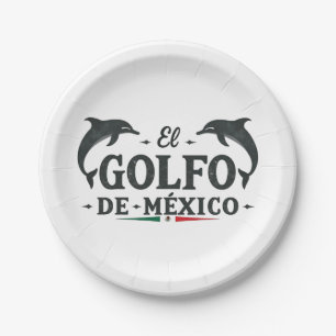 El Golfo De Mexico American Gulf of mexico  Paper Plate