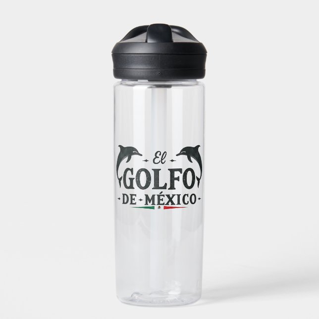 El Golfo De Mexico American Gulf of mexico  Water Bottle (Front)