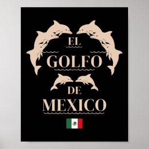 El Golfo De México Dolphin Gulf Of Mexico Poster