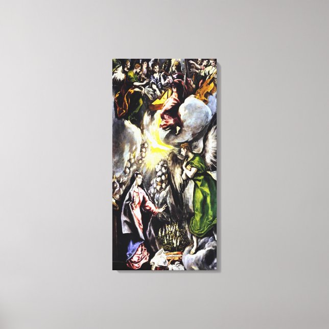 El Greco Annunciation Virgin Mary Canvas Wrap Print (Front)