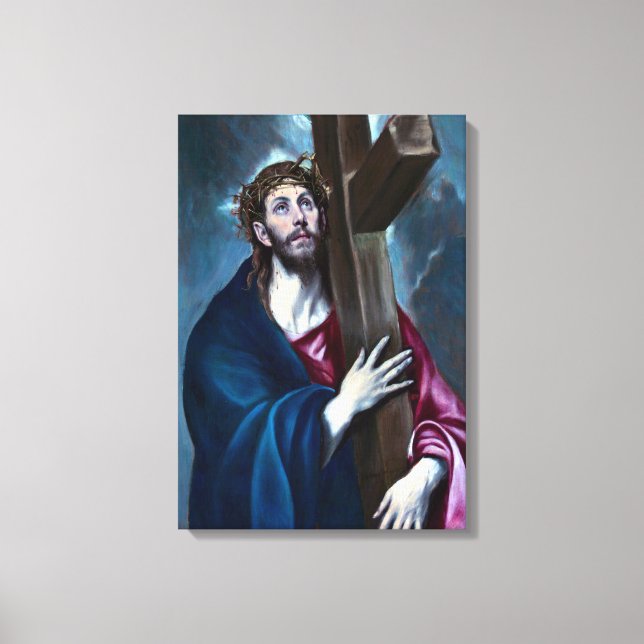 El Greco Christ Carrying the Cross Canvas Print (Front)