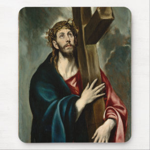 El Greco - Christ Carrying The Cross Mouse Pad