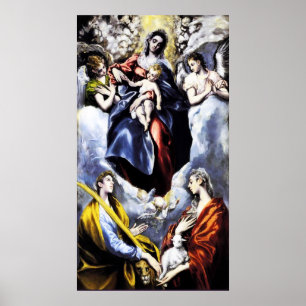 El Greco The Virgin and Child Poster