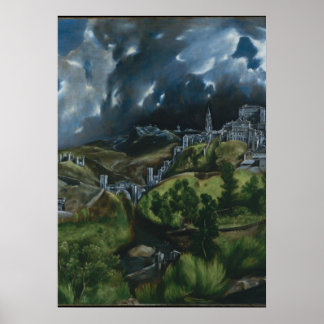 EL GRECO - View of Toledo 1596 Poster