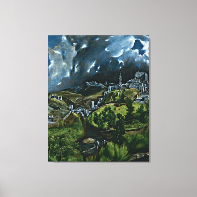 El Greco - View of Toledo Canvas Print (Front)