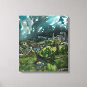 El Greco View Of Toledo Canvas Print