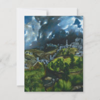 El Greco View of Toledo Invitations