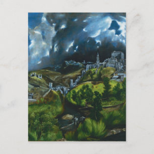 El Greco Vue de la carte postale de Tolède