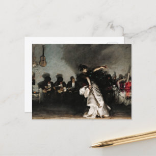 El Jaleo by John Singer Sargent Holiday Postcard