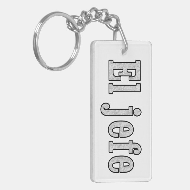 El jefe is the Boss Keychain (Front Left)
