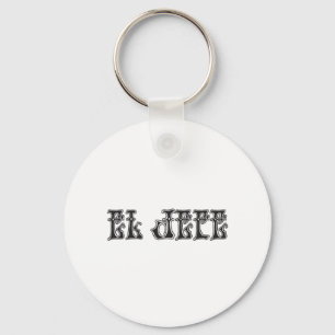 El Jefe logo Liquido Liquid Keychain