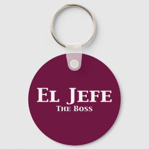 El Jefe The Boss Gifts Keychain