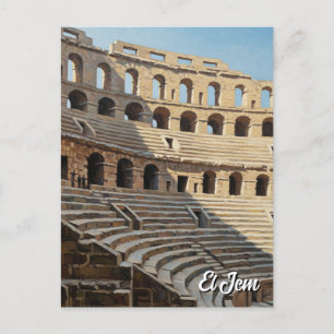 El Jem Amphitheatre Tunisia Travel Postcard