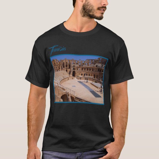 El Jem Old Roman Gladiator Amphitheatre Tunisia T-Shirt (Front)