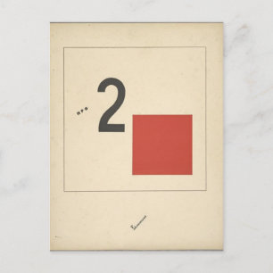 El Lissitzky- 'Suprematic tale about two squares' Postcard
