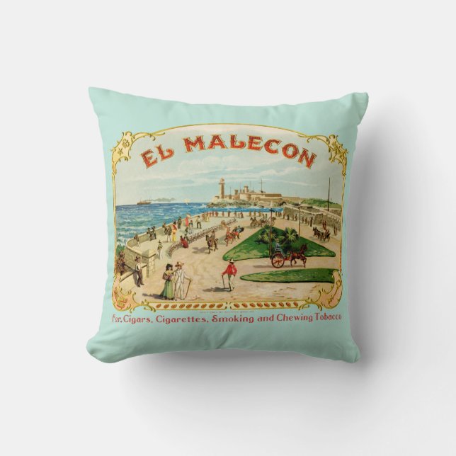 El Macedon Throw Pillow (Front)