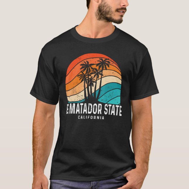 El Matador State Beach California Palm Tree Beach  T-Shirt (Front)