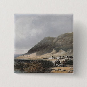 El-Mejdel  engraved by Jean Jacottet  ; 2 Inch Square Button
