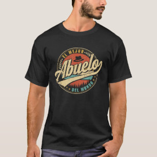 El Mejor Abuelo Del Mundo Men Retro Vintage Decor  T-Shirt